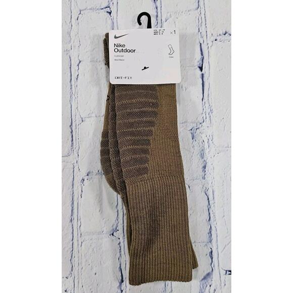 Nike Outdoor Cushioned Crew Socks Wool Blend FD8472 300 MEN 6-8 WOMEN 6-10 2 SET - Picture 4 of 5